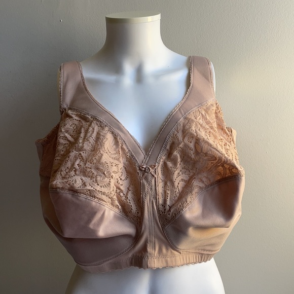 Glamorise Cotton Blend Support Bra 44J NWOT - Picture 4 of 9